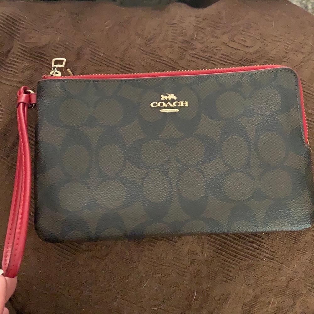Coach mini bag/large wristlet
